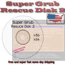 Super Grub2 Disk Linux, Windows & MAC Boot UP Repair Disk Fast Shipping USA HQ picture