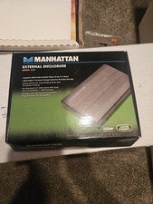 NEW Manhattan 130042 Drive Enclosure with Built-in USB Cable 2.0 Enc 2.5in SATA picture