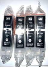 Ink Cartridge C-250BK Black XL For Canon Printers (4) picture