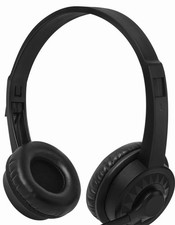Kids Wireless Foldable Black Headphones for Classroom School Student K-12 3.5mm picture