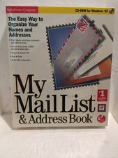 Mail List Software CD Windows 98 version - New Sealed picture
