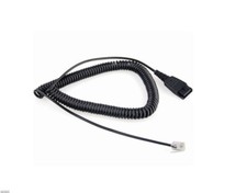 QD002 TELEPHONE HEADSET QUICK CONNECT TO RJ9 ADAPTER HANDSET CABLE picture