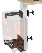 JOY worker Upgraded Under Desk PC Mount for Standing Desk, Clamp-On Desk Leg ... picture
