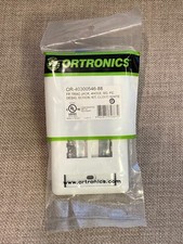 OR-40300546-88 - NIP Ortronics TracJack 4-Hole Faceplate w/ Label Cloud White picture