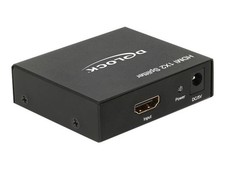 Delock HDMI Splitter 1 x in > 2 out 4K Video/Audio Splitter 2 Cable 87701 picture