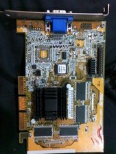 RARE ASUS AGP-V3800/32M PURE VIDIA RIVA TNT2 AGP VGA CARD VGA ONLY MXB163 picture