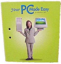 YOUR PC MADE EASY FOR WINDOWS XP BINDER OWNER'S GUIDE STEP BY STEP START-UP VTG picture