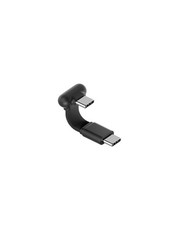 Hagibis 180 Degree U-Type USB-C Cable, Short Flat 60W 20V/3A 0.11ft, Black picture