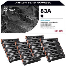 20 Multi-Pack CF283A 83A Black Toner Cartridges for HP LaserJet M127fn M201n mfp picture