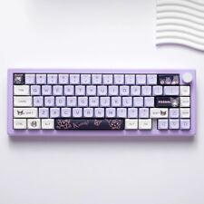 Kuromi Purple Keycaps Mechanical Keyboard Buttons Girl Gift For Keypad 146 Keys picture