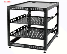 12U Open Frame Network Rack for IT & AV Gear,AV Rack Floor Standing,Wall Mounted picture