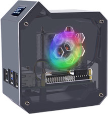 Mini Tower Kit for Raspberry Pi 5, Case with ICE Tower Cooler, 0.96'' OLED Modul picture