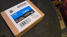 02-2017 NIB Genuine Epson Pro 3800 3880 Cyan K3 Ink T5802 T580200 picture