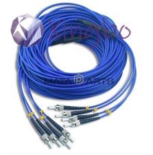 50M Indoor Armored ST-ST UPC 4 Strand Single-Mode 9/125 Fiber Optic Patch Cord picture