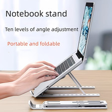 Portable Laptop Stand Adjustable Height Foldable Riser Ergonomic Holder For Desk picture