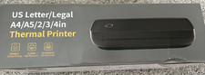 US Letter Legal A4 A5 2 3 4 in Thermal Printer Portable A80 picture