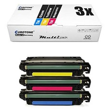 Eurotone 3-Pack Compatible Toner Cartridge for HP CE741A+CE743A Color Laser picture