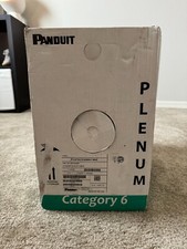 Panduit Copper Cable, Cat 6, 24 AWG, UTP, CMP, White, 1000ft. PUP6C04WH-WZ picture