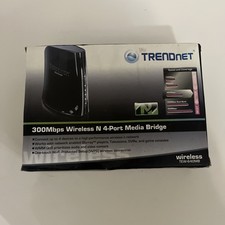 TRENDnet TEW-640MB Wireless N 4-Port Media Bridge - New Slight Wear On Box picture