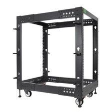 15U Server Rack Adjustable Depth 20 to 30 Inch Open Frame 4 Post Cabinet with picture