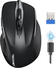 TECKNET Wireless Mouse, 2.4G Ergonomic Optical Mouse, Computer Mouse for Laptop, picture