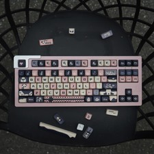 SOA Panda Theme 134 Key Mechanical Keyboard Keycaps PBT 5-Sided Sublimation picture