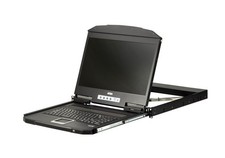 Aten CL3700NW-UK 1U Short Depth USB HDMI Single Console with UK Keyboard Ra ~E~ picture