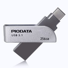 iXflash 256GB Backup Flash Drive USB A & USB C for iPhone iPad & Computer Gray picture