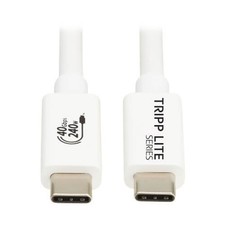 Tripp Lite U5211P0MWH 1m USB4 40Gbps Cable M/M 8K 240W PD White picture