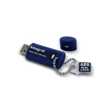Integral 64GB Crypto-140-2 Dual Password 256-Bit Hardware 3.0 Secure Dual Pas... picture