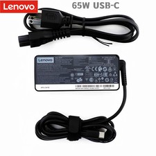 Genuine 65W USB-C Charger For Lenovo Thinkpad T480 T480s T580 T580s E480 OEM picture