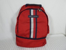 Tommy Hilfiger Red White & Blue Laptop Backpack. Compartment on Bottom. Nylon. picture