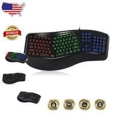 Ergonomic USB Keyboard Tru-Form 150: Large Print, Multimedia Hotkeys, Quiet Keys picture