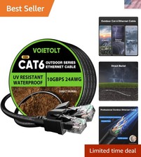 Ultra-Durable 50ft Cat 6 Ethernet Cable - Direct Burial, UV & Weather Resistant picture