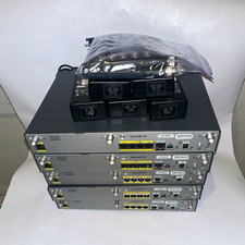 [GREAT] Cisco 881-W Wired Router 4-Port VPN RJ-45 USB Gray Lot of 5 picture