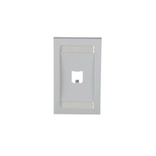 Panduit CFPE1WHY Executive Style Faceplate ABS 1 Port Single Gang White picture