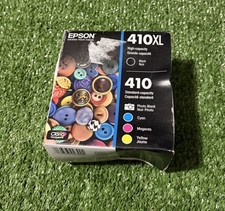 Epson 410XL Black 410 Tri-Color Ink Cartridge Combo Pack 12/2025 Box Defective picture