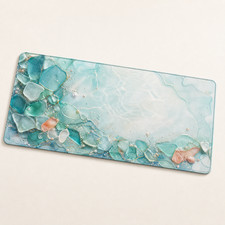 Coastal Glass Tidepool Gaming Mouse Pad Desk Mat 36x18 picture