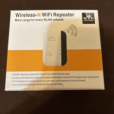 Wireless-N WiFi Repeater 300Mbps Range Extender WPS 2.4GHz AP Mode open box picture