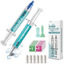 HiSolo 2 Pack 4g Each Premium High-Performance Thermal Paste Kit picture