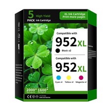 TRUINK 952XL Ink Cartridge 5-Pack Combo Pack Replacement for 952XL, 952XL-5PK picture