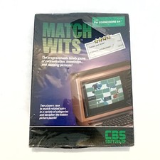 Match Wits Commodore 64 (CBS Software) 1983 Vintage NEW Box Damage picture