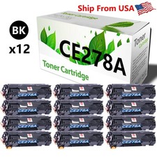 12-Pack CE278A 278A Black Toner Cartridge for Laser Jet P1566 M1530 Printer picture