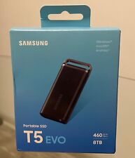 Samsung T5 EVO 8TB USB-C Portable External SSD - Black (MU-PH8T0S/AM) picture