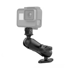 RAM-B-102-GOP1U  RAM Double Ball Diamond Plate Mount with Acti... picture