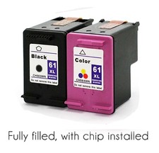 2 pack 61XL Black & Color Ink cartridge for HP Envy Deskjet Officejet Passbook picture