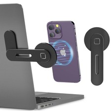 CloudValley Adjustable Laptop Stand, Magnetic Phone 180° Adjustable, Black picture