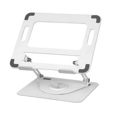 Ergonomic Foldable Laptop Riser Holder Stand Adjustable w/ 360° Rotating Bracket picture
