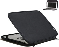 Laptop Sleeve 11.6-Inch Case Foldable Slim Chromebook Cover Protective Bag - Bla picture