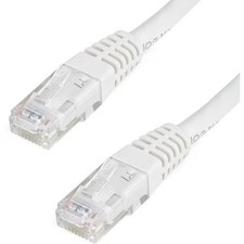 StarTech C6PATCH20WH 20Ft CAT6 Gigabit Ethernet Cable Molded RJ45 UTP Cord White picture